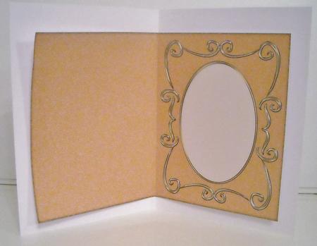 Swirly Frame with Oval Insert / Card Base 6 by Pam Stubley