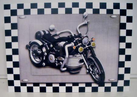 Black Motorbike Pyramid Topper by Pam Stubley