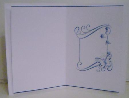 Pretty Blue Butterfly Insert by Pam Stubley