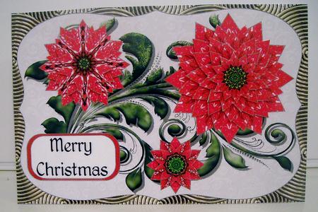 Merry Christmas Flower Stacker by Pam Stubley