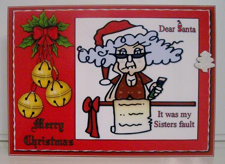 Stella Christmas Wishes Sister Quick Card by Pam Stubley