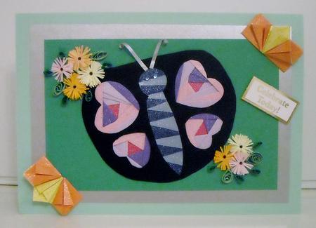 Butterfly with Heart Wings by Pam Stubley