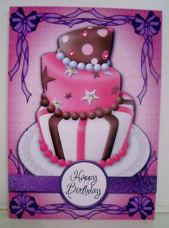 Happy Birthday - Pink Birthday Cake by Pam Stubley