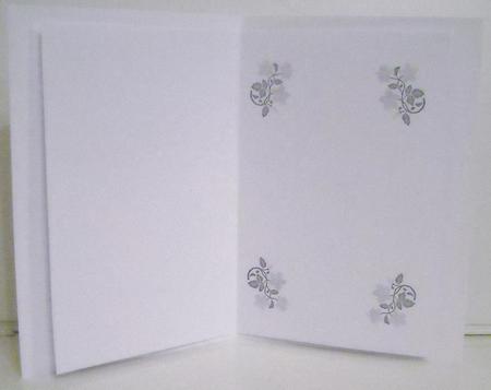 Grey Sympathy Card Blank Insert by Pam Stubley