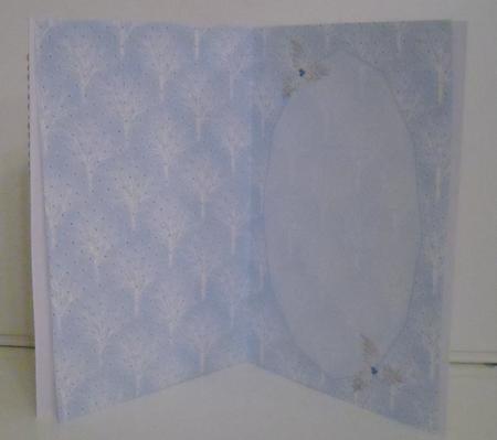 Sparkle Snow Trees Christmas Insert by Pam Stubley