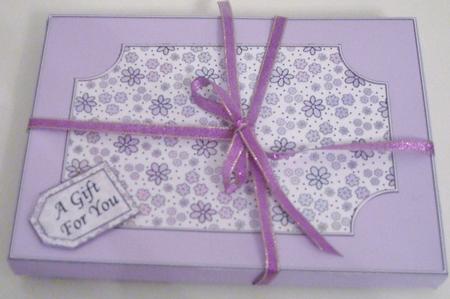 3D Pretty Floral Dvd or Console Game Gift Box Mini Kit by Pam Stubley
