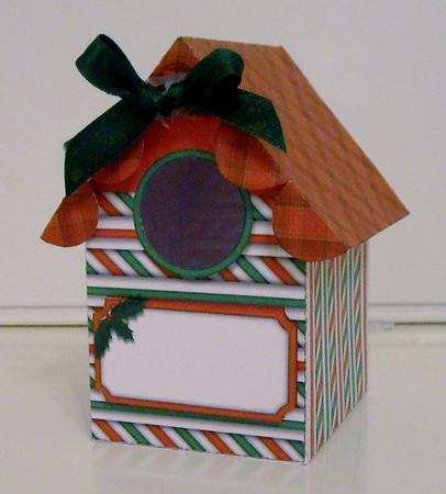 Christmas Pepermint Stick Birdhouse Box by Pam Stubley