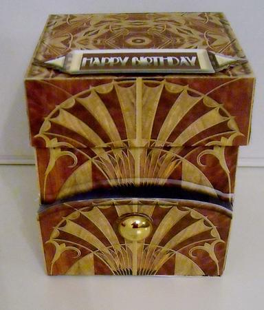 Art Deco Faux Marquetry Easel Sweetie Dispenser Kit by Pam Stubley
