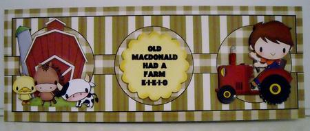Old Macdonalds Farm Card Front 1 by Pam Stubley