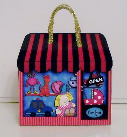 3D Little Toy Shop Treat or Favour Box Mini Kit by Pam Stubley