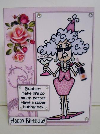 Stella Likes Her Bubbles Quick Card by Pam Stubley