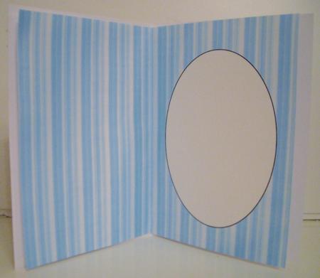 Blue Textured Stripe Insert 2 by Pam Stubley
