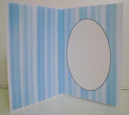 Blue Testured Stripe Insert 1 by Pam Stubley