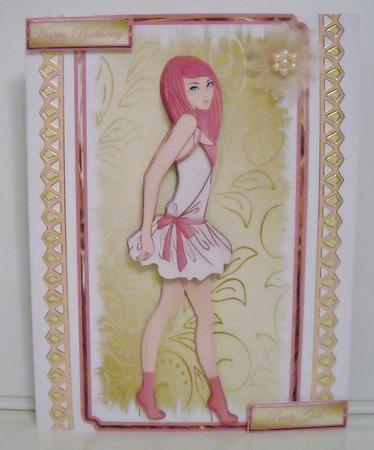 Party Girl Card Front by Pam Stubley