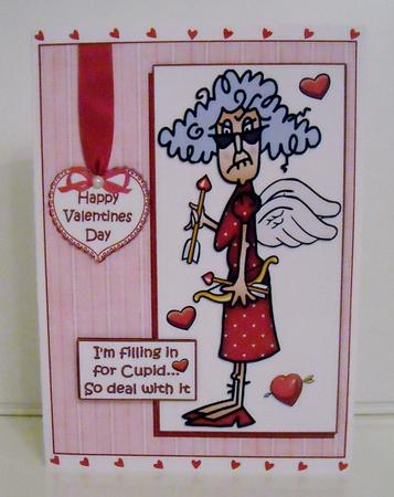 Stella is Filling in for Cupid Quick Card by Pam Stubley