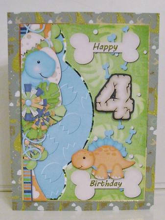 Dinosaur Birthday 5x7 by Pam Stubley