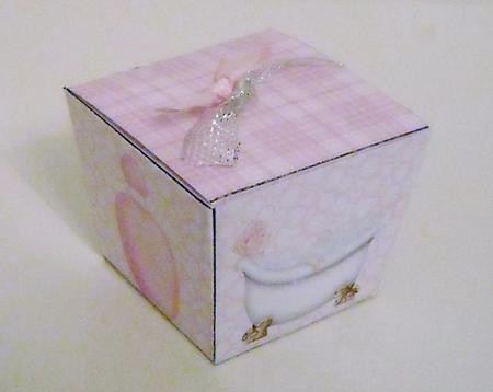 Pink Pamper Me Gift/favour Box by Pam Stubley
