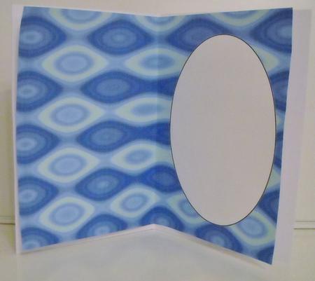 Blue and Green Diamond Retro Insert by Pam Stubley
