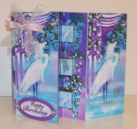 Double Pop Out Card - Wading Bird by Pam Stubley