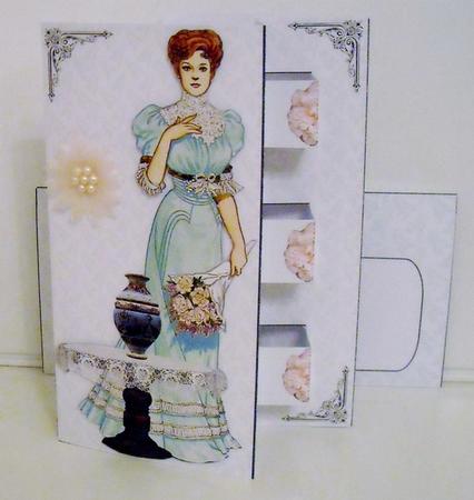 Double Pop Out Card - Vintage Fashion 2 by Pam Stubley