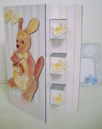 Double Pop Out Card - Soft Toys - Kangaroos by Pam Stubley