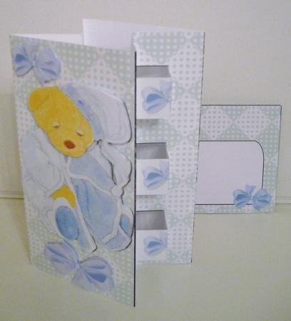 Double Pop Out Card - Soft Toys - Sleepy Teddy by Pam Stubley