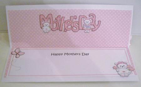 Mothers Day Teddies Large Dl Matching Large Dl Insert by Pam Stubley