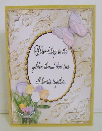 Friendship Spring Flowers Card 8 by Pam Stubley