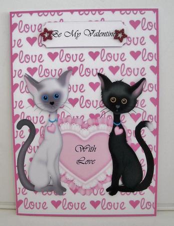Cats Valentine by Pam Stubley
