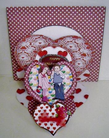 B O Y S! Triple Easel Card & Envelope by Pam Stubley