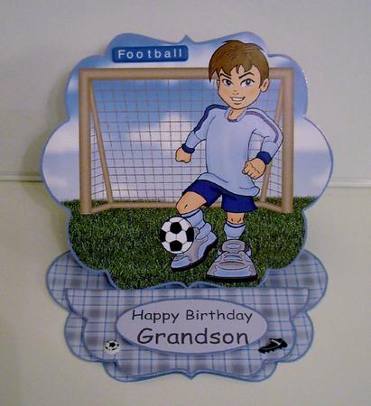 Footballer Easel Kit by Pam Stubley