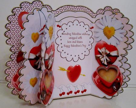 Scalloped Layered Gatefold - Valentine Delights by Pam Stubley