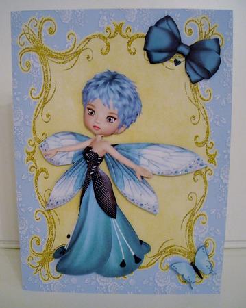 Lovely Teal Fairy by Pam Stubley