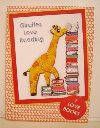 Love Reading Giraffe by Pam Stubley