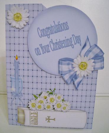 Over the Corner Christening Boy by Pam Stubley