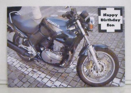 Honda Motorbike Oval Pyramid by Pam Stubley