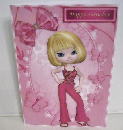 Pretty in Pink Girl by Pam Stubley