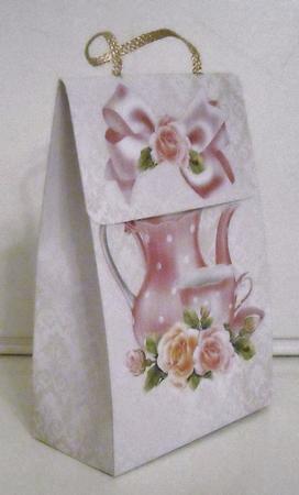 Pink Teapot Goodie Bag by Pam Stubley