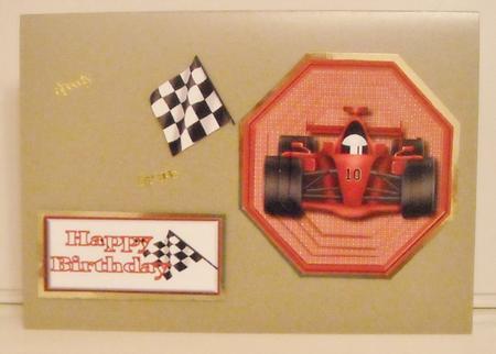 Racing Car Pyramid by Pam Stubley