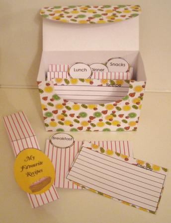 Recipe Card and Box Kit 2 by Pam Stubley