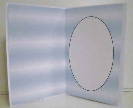 Faded Blue Striped Insert 2 by Pam Stubley