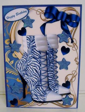 Lucky Me in My Blue Boots by Pam Stubley
