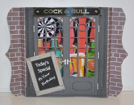 3D Shadow Box - Cock & Bull by Pam Stubley