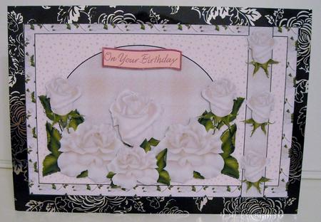 White Roses Topper by Pam Stubley