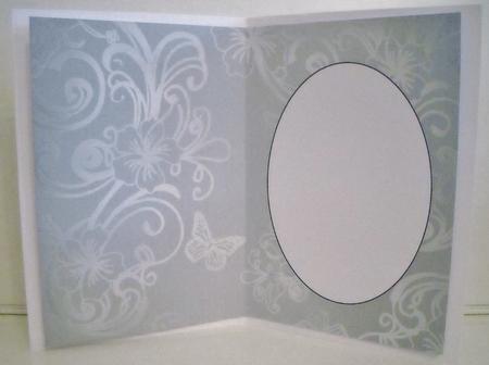 Silver Floral Butterfly Insert 1 by Pam Stubley