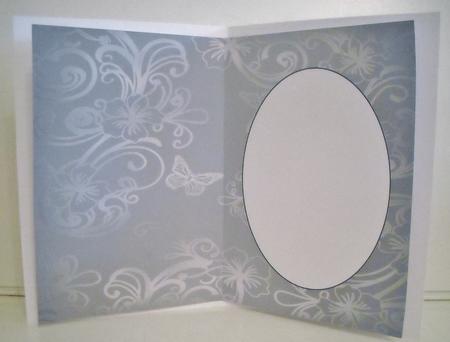 Silver Floral Butterfly Insert 2 by Pam Stubley
