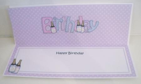 Birthday Birthday Large Dl Matching Insert by Pam Stubley