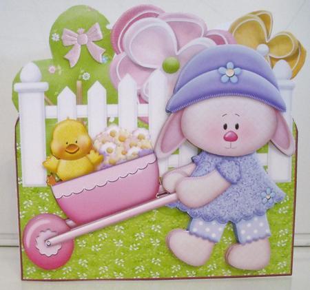Clarissa and Her Cart in the Garden Over the Edge by Pam Stubley