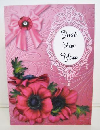 Anemones & Bow Birthday - Quick Card by Pam Stubley