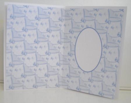 Baby Cradle Blue Insert by Pam Stubley